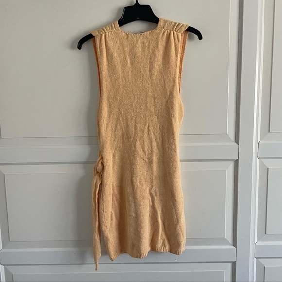 New! Free People FP Beach Gold Poppy Sweater Cover- Up Mini Dress 20721 - Picture 4 of 11